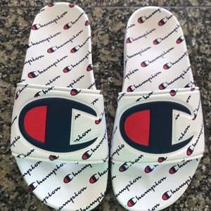 Youth Size 5 Champion Slides worn once